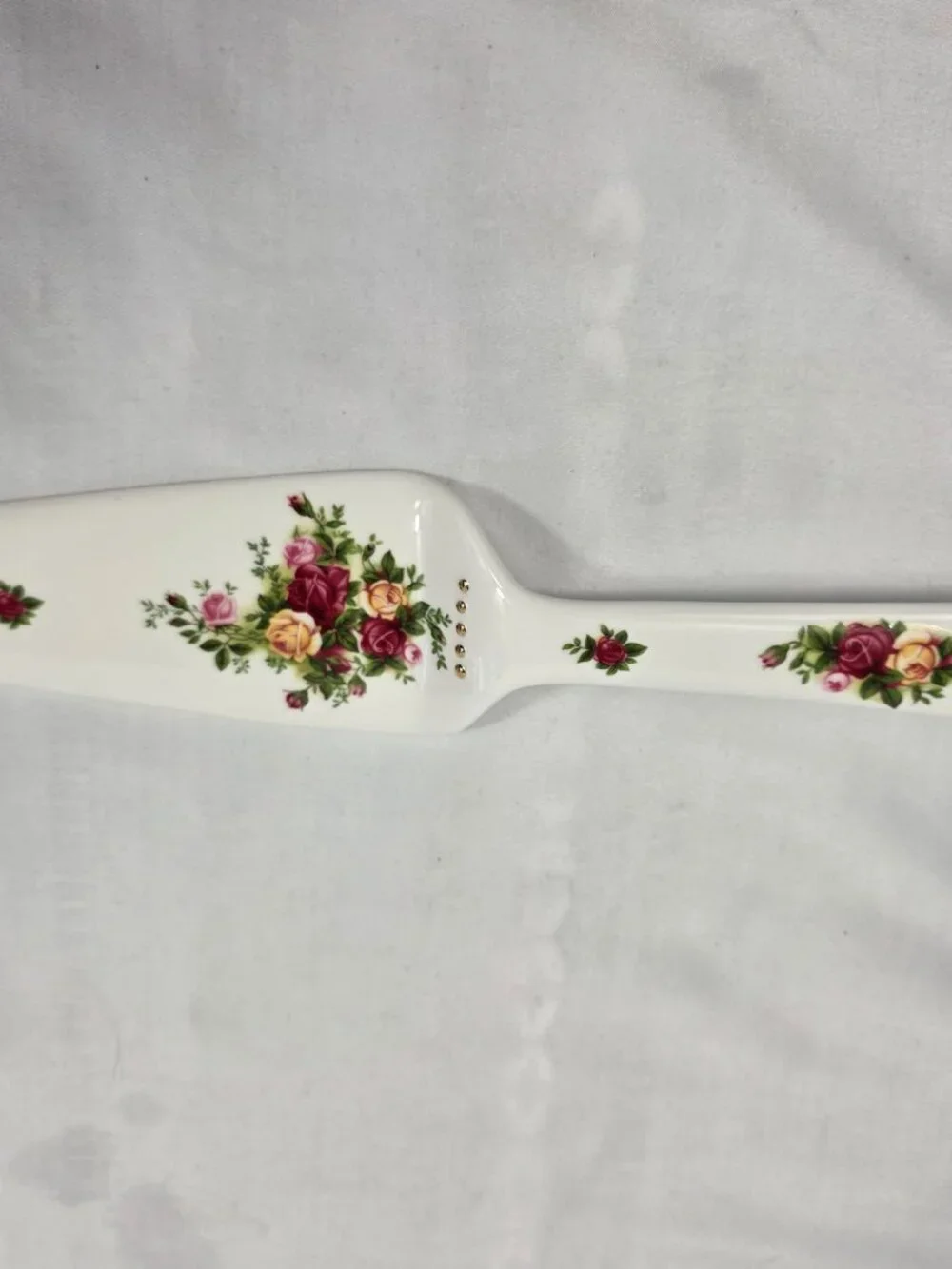 Royal Albert Old Country Roses Cake Plate & Server Set Red & Yellow Roses